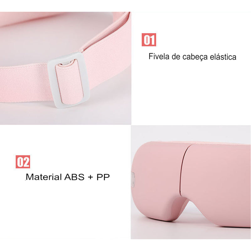 Massageador de Olhos Inteligente Relax Glasses - Relaxamento e Conforto Visual
