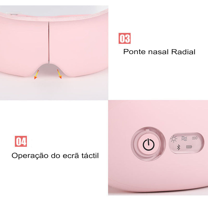 Massageador de Olhos Inteligente Relax Glasses - Relaxamento e Conforto Visual
